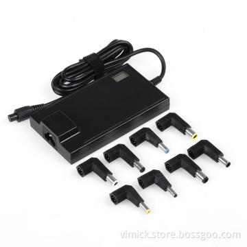 90W Slim Replacement Laptop AC Charger with LCD Indicator 8 Tips